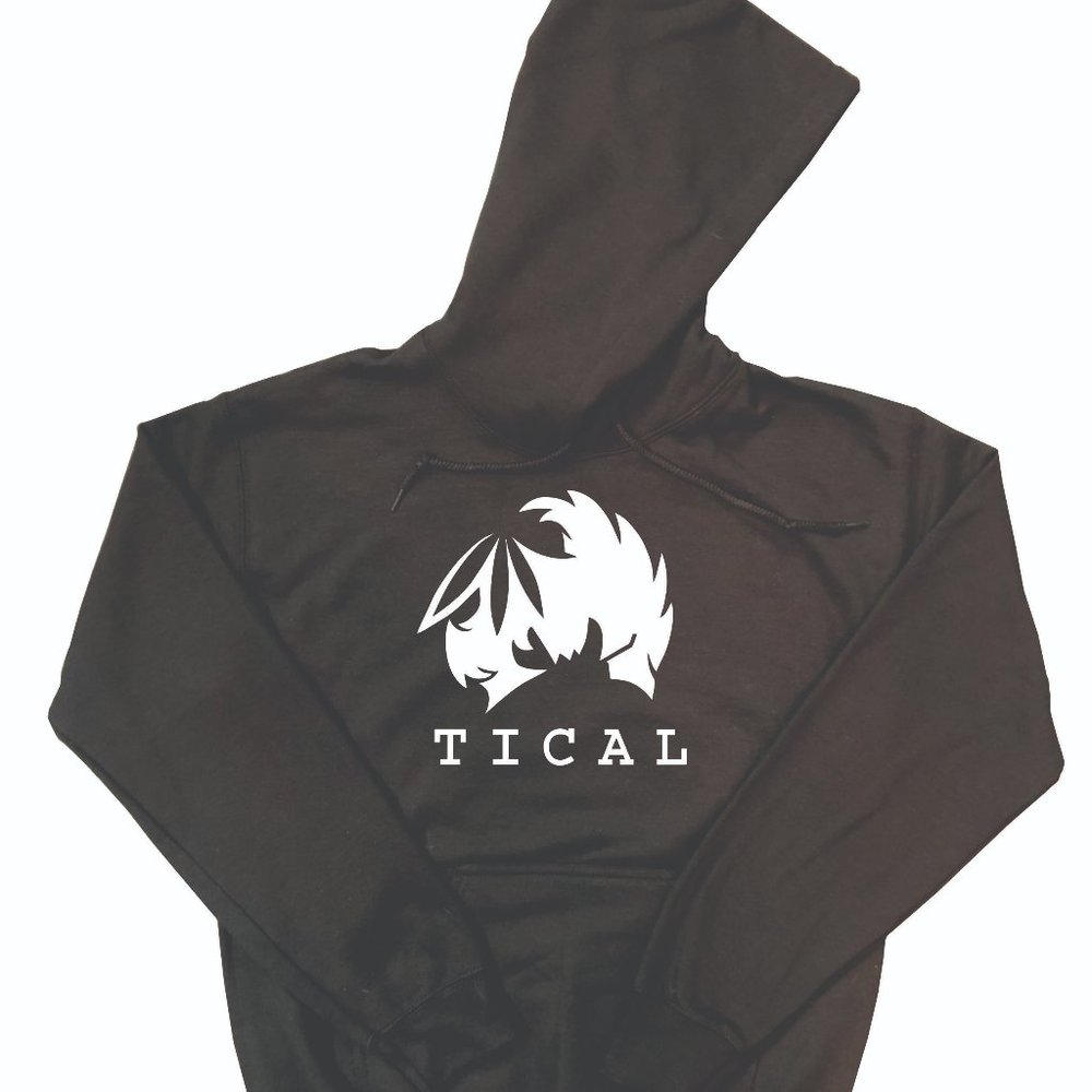Method Man Hoodie Tical Design on the Front Black (White Design)